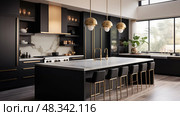 modern updated kitchen ai generated. Стоковое AI-изображение, AI-художник Vectorwin / Фотобанк Лори