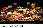 pairing chalkboard beer ai generated. Стоковое AI-изображение, AI-художник Vectorwin / Фотобанк Лори