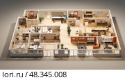 adaptable office space floorplan ai generated. Стоковое AI-изображение, AI-художник Vectorwin / Фотобанк Лори