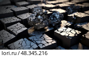 crystalline periodic table carbon ai generated. Стоковое AI-изображение, AI-художник Vectorwin / Фотобанк Лори