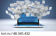 unread white background mail ai generated. Стоковое AI-изображение, AI-художник Vectorwin / Фотобанк Лори