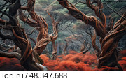 dense eastern red cedar tree ai generated. Стоковое AI-изображение, AI-художник Vectorwin / Фотобанк Лори