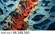pectin cell wall ai generated. Стоковое AI-изображение, AI-художник Vectorwin / Фотобанк Лори