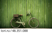 wooden vintage green background ai generated. Стоковое AI-изображение, AI-художник Vectorwin / Фотобанк Лори
