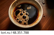 burnt bad coffee ai generated. Стоковое AI-изображение, AI-художник Vectorwin / Фотобанк Лори