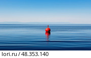 ocean red buoy ai generated. Стоковое AI-изображение, AI-художник Vectorwin / Фотобанк Лори