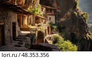 rchitecture house on a rock ai generated. Стоковое AI-изображение, AI-художник Vectorwin / Фотобанк Лори