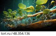 minerals plant nutrient transport ai generated. Стоковое AI-изображение, AI-художник Vectorwin / Фотобанк Лори
