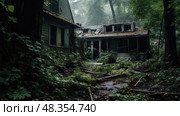 elements condemned house ai generated. Стоковое AI-изображение, AI-художник Vectorwin / Фотобанк Лори