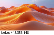 Golden Sandscape: Abstract Waves of Desert Serenity. Стоковое AI-изображение, AI-художник Данила Большаков / Фотобанк Лори