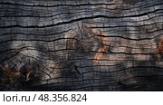 scorched burned wood background ai generated. Стоковое AI-изображение, AI-художник Vectorwin / Фотобанк Лори