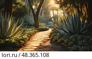 tequila agave plants ai generated. Стоковое AI-изображение, AI-художник Vectorwin / Фотобанк Лори