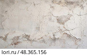 weathered cracked white wall ai generated. Стоковое AI-изображение, AI-художник Vectorwin / Фотобанк Лори