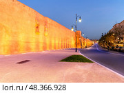 Road leading to the Kasbah of Udayas fortress in Rabat. Morocco. Стоковое фото, фотограф Евгений Ткачёв / Фотобанк Лори