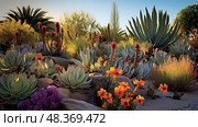 yuccas southwest plant ai generated. Стоковое AI-изображение, AI-художник Vectorwin / Фотобанк Лори