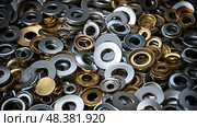 hardware metal washers ai generated. Стоковое AI-изображение, AI-художник Vectorwin / Фотобанк Лори