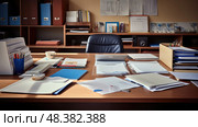declutter office organizing ai generated. Стоковое AI-изображение, AI-художник Vectorwin / Фотобанк Лори