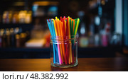 bright coffee stirrer ai generated. Стоковое AI-изображение, AI-художник Vectorwin / Фотобанк Лори