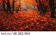 foliage fire leaf ai generated. Стоковое AI-изображение, AI-художник Vectorwin / Фотобанк Лори