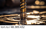casing oil drilling tools ai generated. Стоковое AI-изображение, AI-художник Vectorwin / Фотобанк Лори