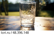 cloudy dirty water glass ai generated. Стоковое AI-изображение, AI-художник Vectorwin / Фотобанк Лори
