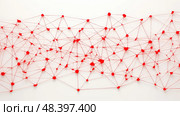 intertwined connect red ai generated. Стоковое AI-изображение, AI-художник Vectorwin / Фотобанк Лори