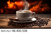 beans roasting coffee ai generated. Стоковое AI-изображение, AI-художник Vectorwin / Фотобанк Лори