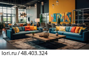 breakout modern office space ai generated. Стоковое AI-изображение, AI-художник Vectorwin / Фотобанк Лори