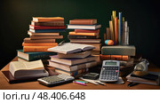 statistics math book ai generated. Стоковое AI-изображение, AI-художник Vectorwin / Фотобанк Лори
