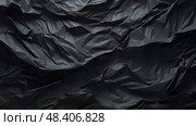surface black crinkled paper ai generated. Стоковое AI-изображение, AI-художник Vectorwin / Фотобанк Лори
