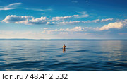 strokes open water swimming ai generated. Стоковое AI-изображение, AI-художник Vectorwin / Фотобанк Лори