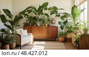 birdofparadise tropical house plants ai generated. Стоковое AI-изображение, AI-художник Vectorwin / Фотобанк Лори