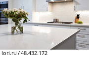 granite luxury kitchen countertops ai generated. Стоковое AI-изображение, AI-художник Vectorwin / Фотобанк Лори