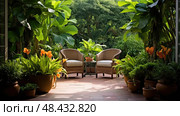 ferns potted house plants ai generated. Стоковое AI-изображение, AI-художник Vectorwin / Фотобанк Лори
