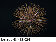 Праздничный салют. Салют в небе. Festive fireworks. Fireworks in the sky. Стоковое фото, фотограф Ольга Митряева / Фотобанк Лори