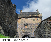 Portcullis Gate, the main gateway into the Edinburgh castle. Edinburgh. Scotland (2010 год). Стоковое фото, фотограф Сергей Пристяжнюк (Serg Zastavkin) / Фотобанк Лори