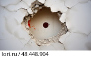 nil hole in a wall ai generated. Стоковое AI-изображение, AI-художник Vectorwin / Фотобанк Лори