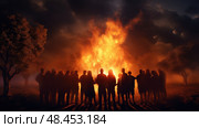 flames pentecost fire ai generated. Стоковое AI-изображение, AI-художник Vectorwin / Фотобанк Лори