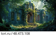 architecture abandon house ai generated. Стоковое AI-изображение, AI-художник Vectorwin / Фотобанк Лори