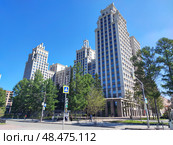 Нобель, жилой комплекс в городе Новосибирск. Nobel, a residential complex in Novosibirsk. 诺贝尔，新西伯利亚的住宅区。 Редакционное фото, фотограф Денис Баданин / Фотобанк Лори