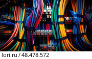 cat5 it cables ai generated. Стоковое AI-изображение, AI-художник Vectorwin / Фотобанк Лори