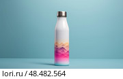 customizable water bottle mock up ai generated. Стоковое AI-изображение, AI-художник Vectorwin / Фотобанк Лори