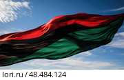 unity red black and green flag ai generated. Стоковое AI-изображение, AI-художник Vectorwin / Фотобанк Лори