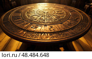 excalibur king arthur round table ai generated. Стоковое AI-изображение, AI-художник Vectorwin / Фотобанк Лори