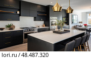 cabinets updated kitchen ai generated. Стоковое AI-изображение, AI-художник Vectorwin / Фотобанк Лори