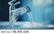 scarcity water waste ai generated. Стоковое AI-изображение, AI-художник Vectorwin / Фотобанк Лори