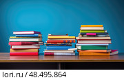 curriculum school books ai generated. Стоковое AI-изображение, AI-художник Vectorwin / Фотобанк Лори