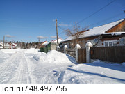 Город Заводоуковск Тюменской области. Городская улица (2018 год). Стоковое фото, фотограф Александр Тараканов / Фотобанк Лори