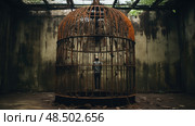 air metal cage ai generated. Стоковое AI-изображение, AI-художник Vectorwin / Фотобанк Лори