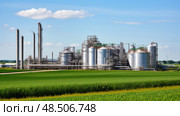 pipes ethanol plant ai generated. Стоковое AI-изображение, AI-художник Vectorwin / Фотобанк Лори